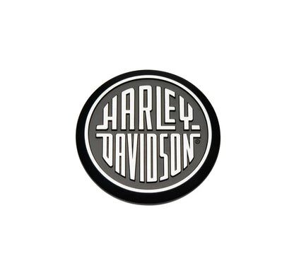 HARLEY-DAVIDSON DECORATIVE MEDALLION (POLISHED & BLACK)