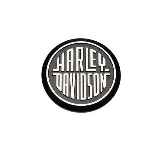 HARLEY-DAVIDSON DECORATIVE MEDALLION (POLISHED & BLACK)