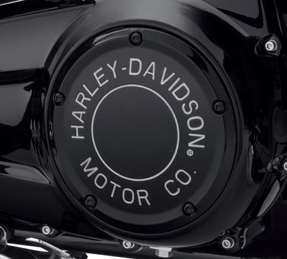 HARLEY-DAVIDSON MOTOR CO.  DERBY COVER  - TOURING (GLOSS BLACK)