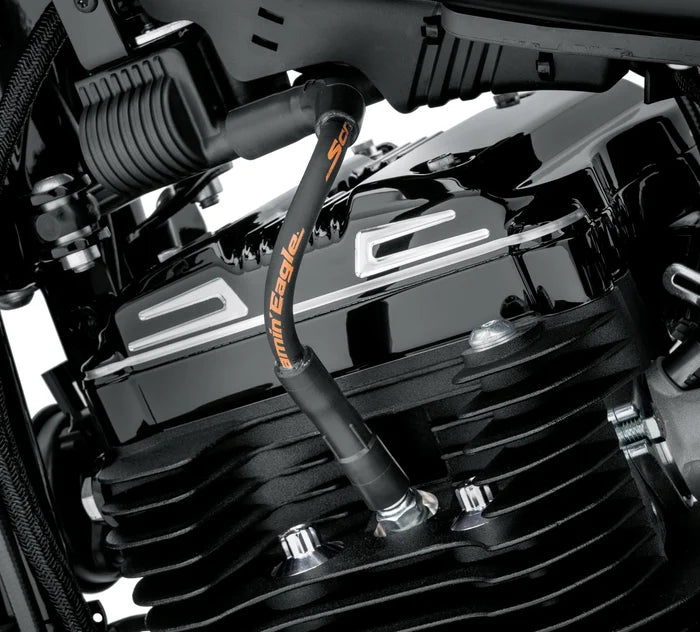 SCREAMIN' EAGLE 10MM PHAT SPARK PLUG WIRES  07+ SPORTSTER (BLACK)