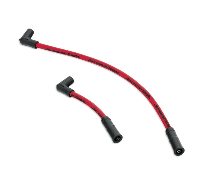 SCREAMIN' EAGLE 10MM PHAT SPARK PLUG WIRES DYNA (RED)