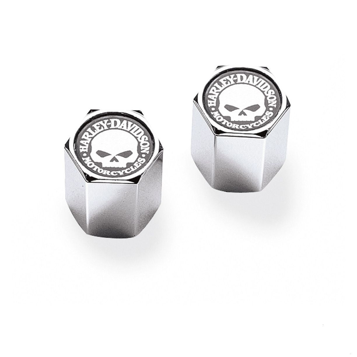 SKULL CHROME-PLATED ABS VALVE STEM CAPS