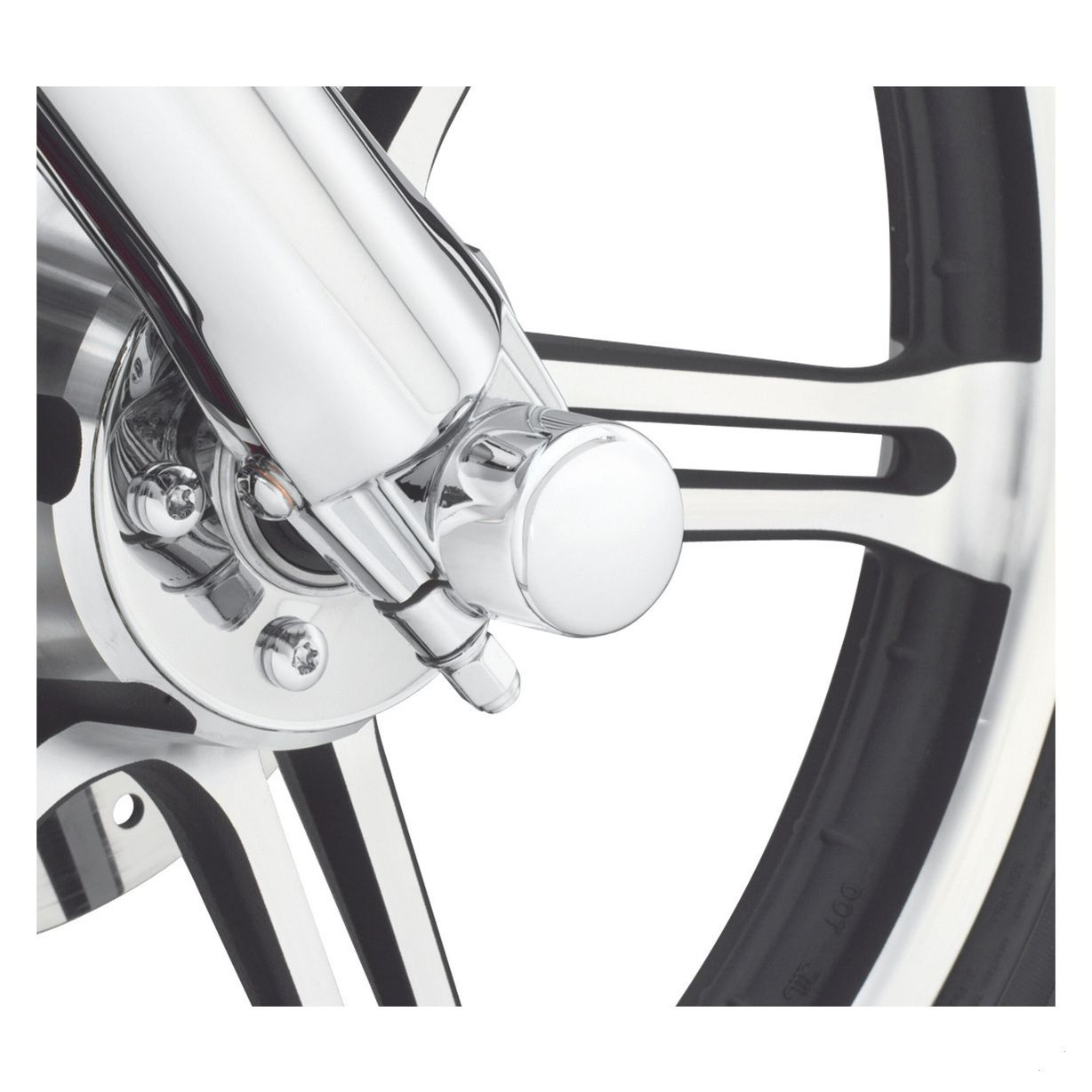 FRONT AXLE COVER - DIE CAST (CHROME)