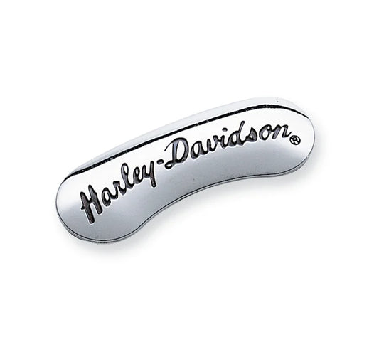 H-D SCRIPT BRAKE CALIPER INSERT (CHROME)