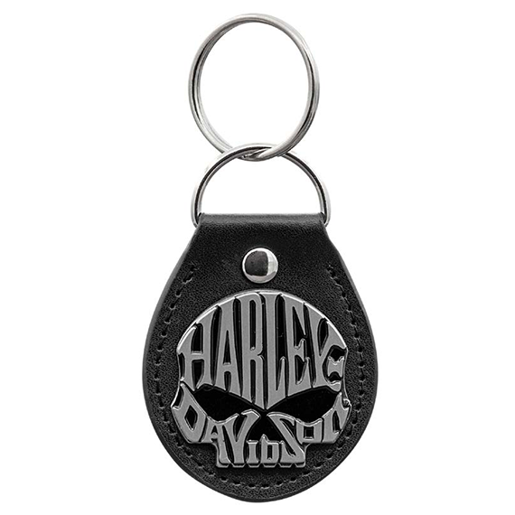 TEXT SKULL FOB KEY CHAIN