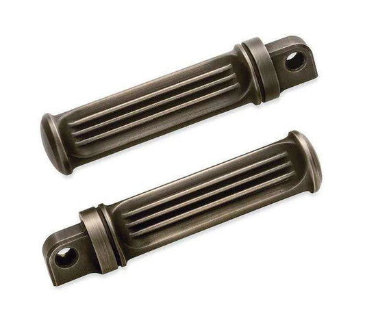 BRASS RIDER FOOTPEGS - MID CONTROL MALE MOUNT (BRASS)