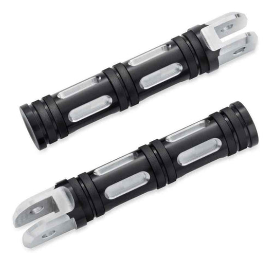 EDGE CUT RIDER FOOTPEGS - SOFTAIL (BLACK EDGE CUT)