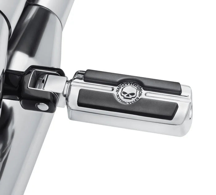 WILLIE G SKULL PASSENGER FOOTPEGS - 18+ (CHROME)