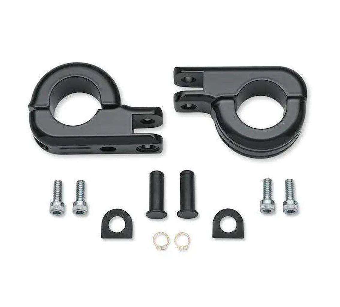 BILLET ENGINE GUARD FOOTPEG MOUNTING KIT (BLACK)