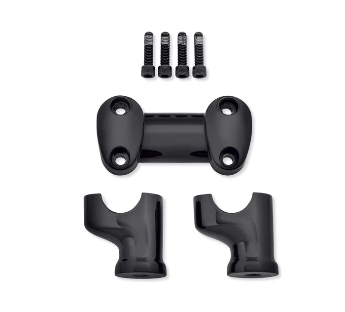 FAT HANDLEBAR RISER KIT - 18+ SOFTAIL (BLACK)