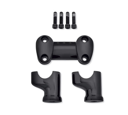 FAT HANDLEBAR RISER KIT - 18+ SOFTAIL (BLACK)