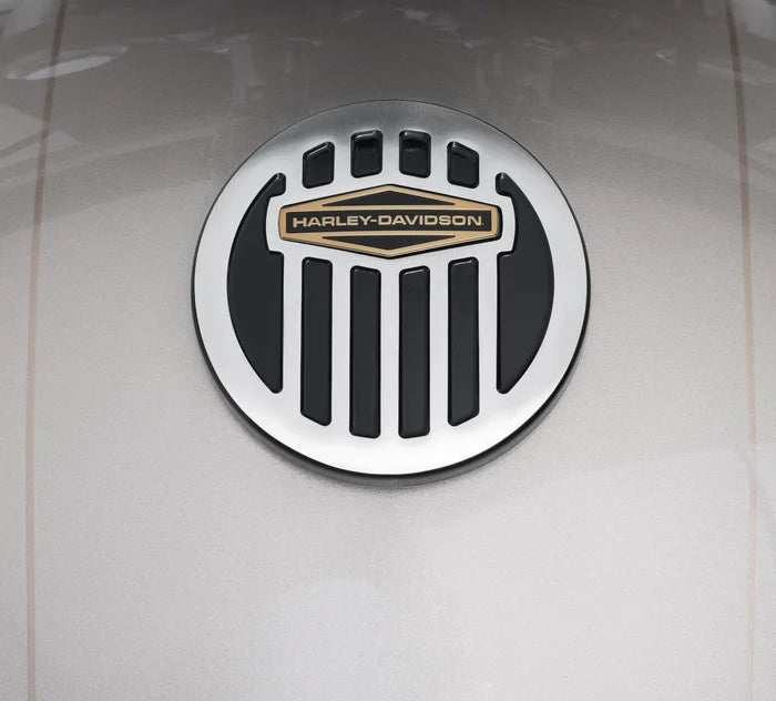 '66 COLLECTION FUEL CAP (GLOSS BLACK/BRUSHED ALUMINIUM)