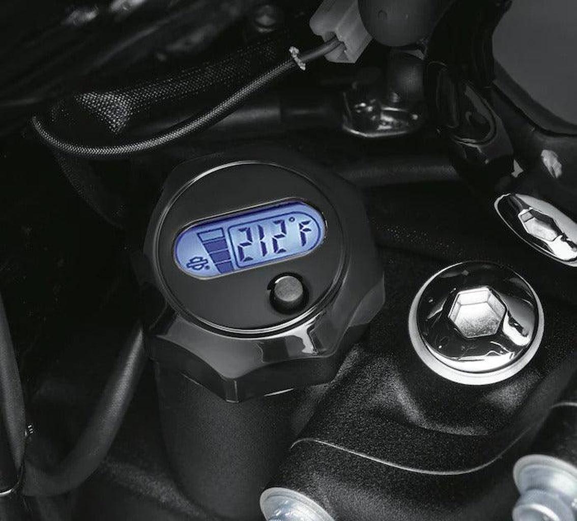 OIL LEVEL AND TEMPERATURE DIPSTICK  WITH LIGHTED LCD - M8 TOURING NOT TRIKE (BLACK)