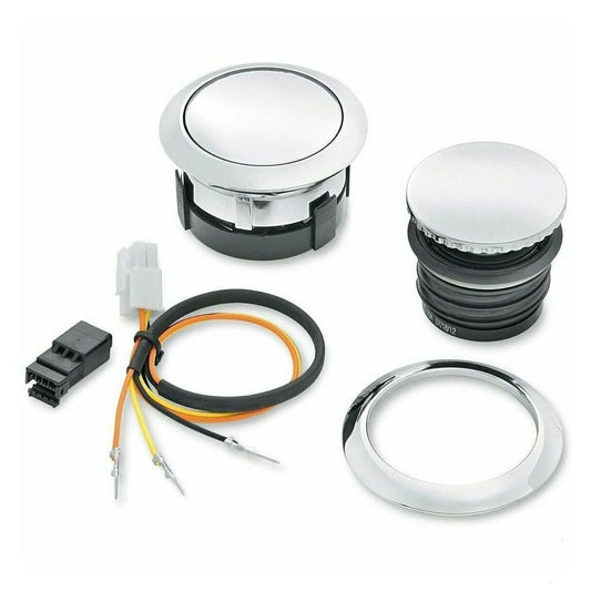 FLUSH MOUNT FUEL CAP AND GAUGE KIT (CHROME)