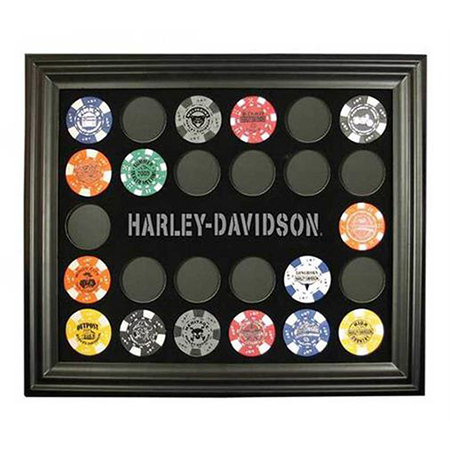 BLACK POKER CHIP FRAME