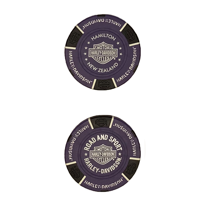 H-D POKER CHIP PURPLE