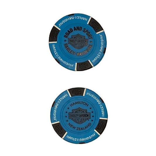 H-D POKER CHIP BLUE