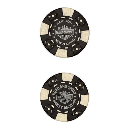 H-D POKER CHIP BLACK