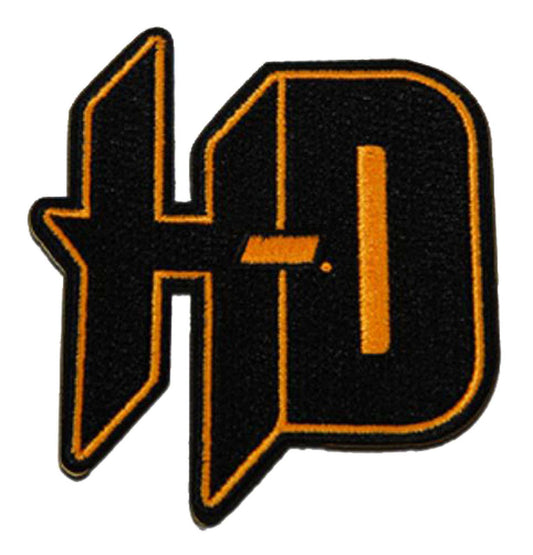 H-D BLACK & ORANGE 3" PATCH