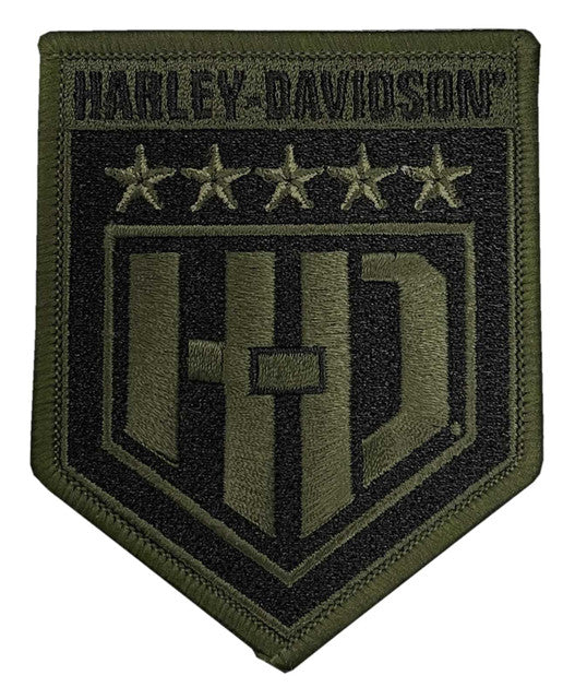 H-D GREEN SHIELD 3.5" PATCH