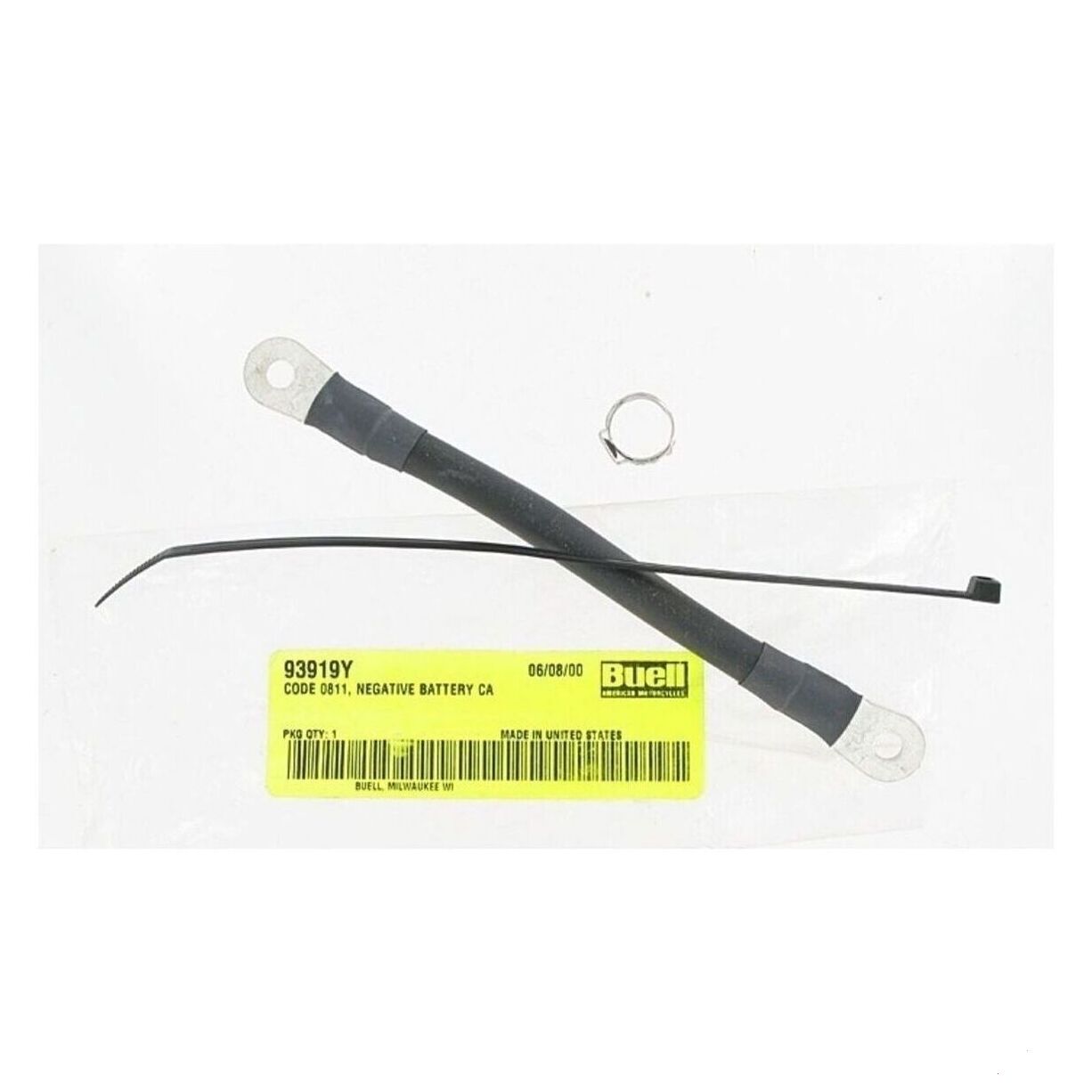 BUELL RECALL KIT, CODE 0811, NEGATIVE BATTERY CABLE