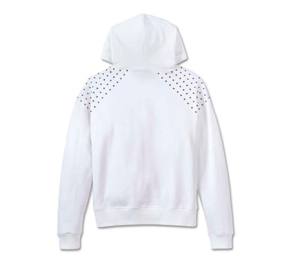 STUDDED OUT PULLOVER HOODIE