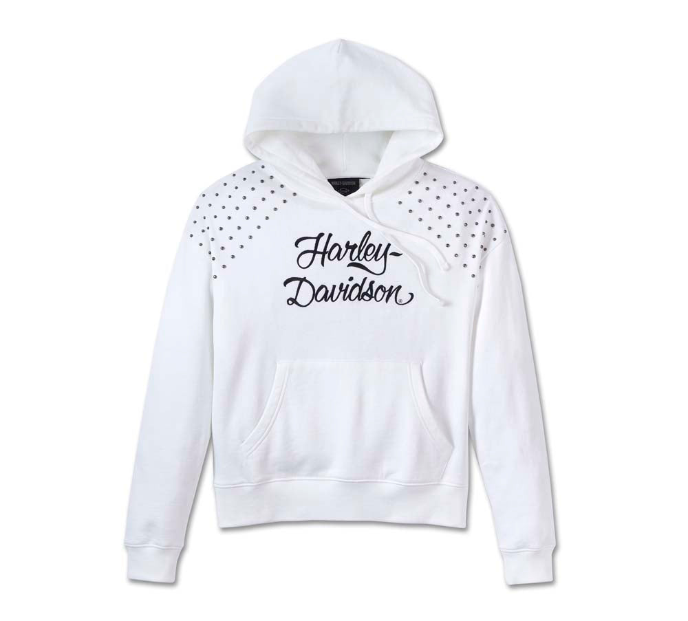 STUDDED OUT PULLOVER HOODIE