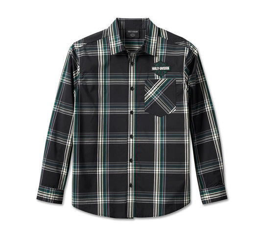 CLASSIC BAR & SHIELD PLAID SHIRT