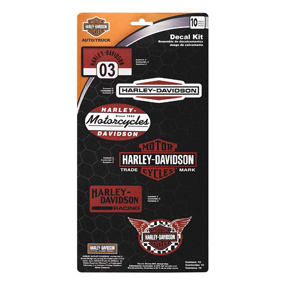 RACE INSPIRED DECAL KIT - VINTAGE RED 10 PACK