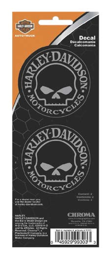 SMALL SKULL DECALS - 2 PACK