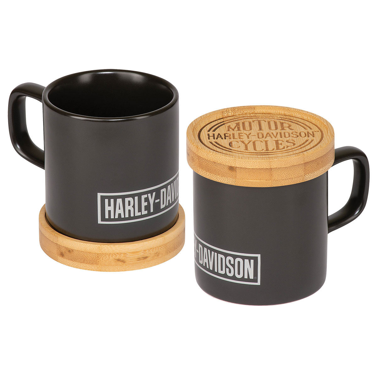 H-D CIRCLE LOGO MUG & COASTER SET