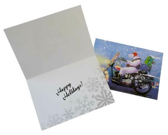 BIKER BEAR HOLIDAY CARDS