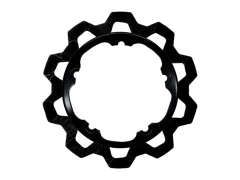 LYNDALL 11.8 IN. FRONT BOW - TIE DISC ROTOR (BLACK BAND & BLACK CARRIER)