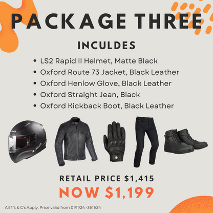 MEN'S RIDING GEAR PACKAGE 3