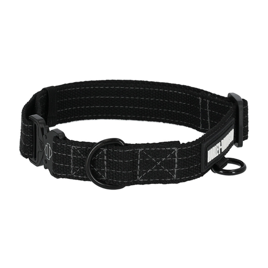 H-D NYLON COLLAR - BLACK