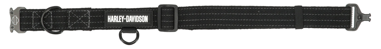 H-D NYLON COLLAR - BLACK