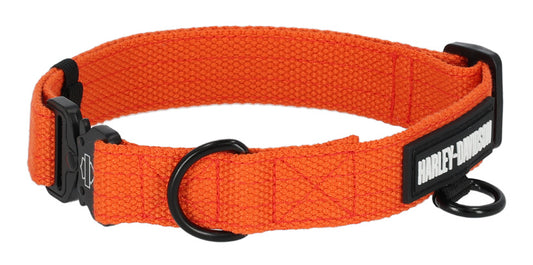 H-D NYLON COLLAR - ORANGE