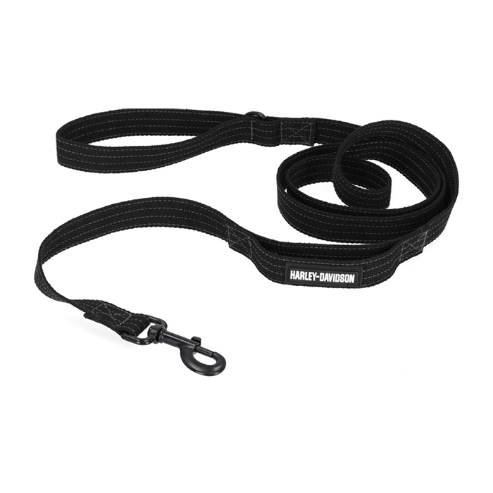 H-D NYLON LEASH - BLACK