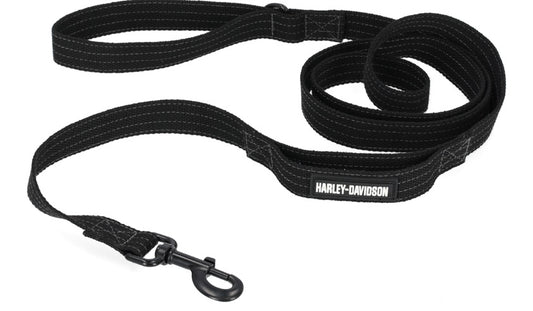 H-D NYLON LEASH - BLACK