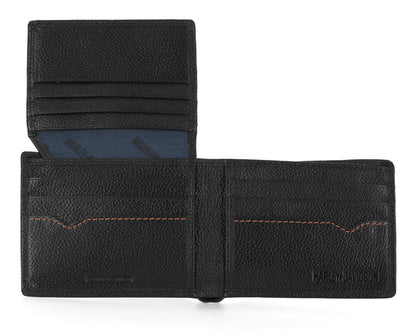 BAR & SHIELD LEATHER WALLET WITH PASSCASE