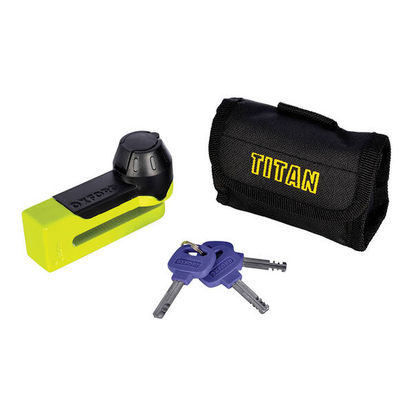 OXFORD TITAN DISC LOCK (YELLOW)