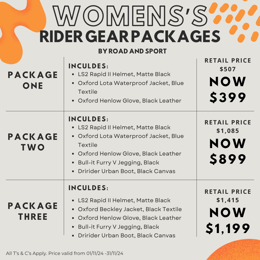 WOMEN'S RIDING GEAR PACKAGE 3