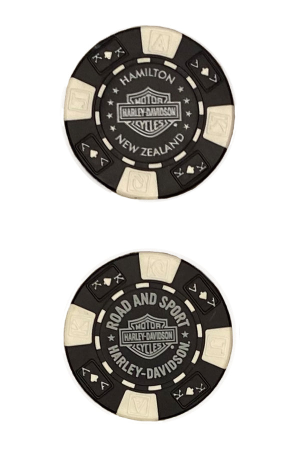 H-D POKER CHIP BLACK