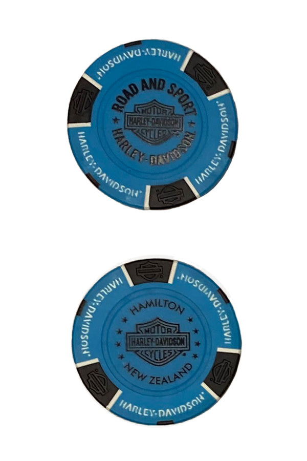 H-D POKER CHIP BLUE