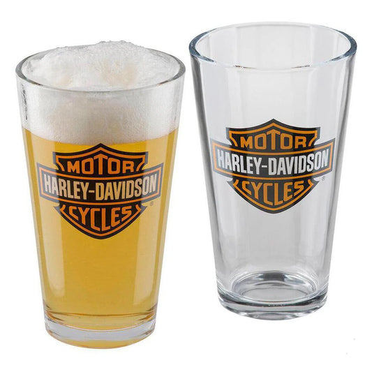 BAR & SHIELD PINT GLASS SET