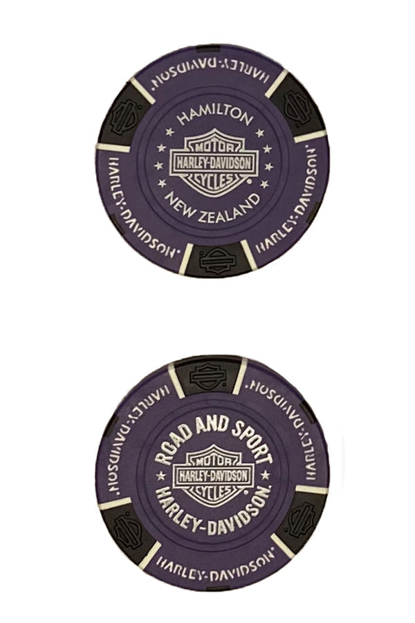 H-D POKER CHIP PURPLE